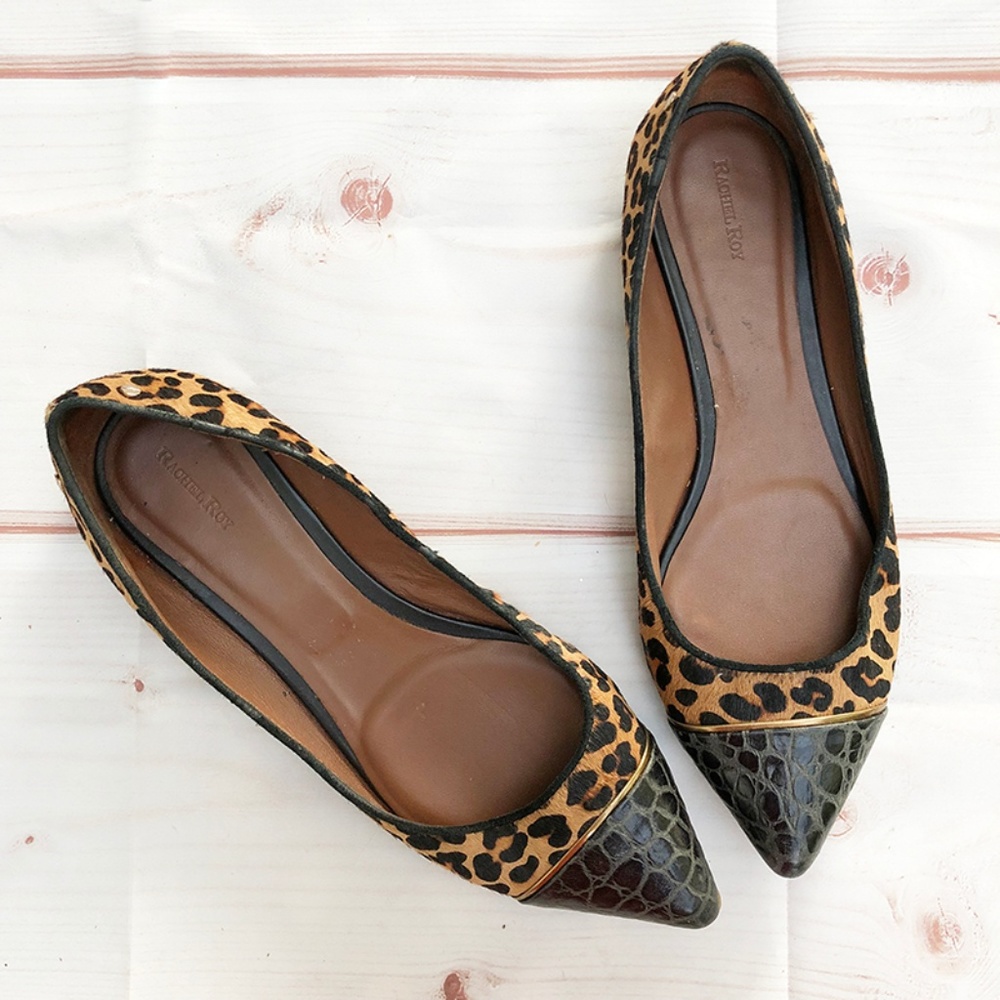 Rachel Roy | Leopard Print Calf Hair Flats